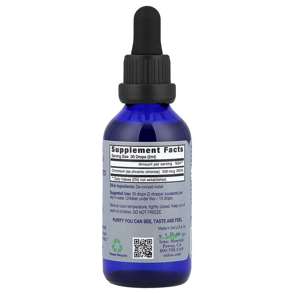 Alternative view of Eidon Ionic Minerals, Chromium, Liquid Concentrate, 2 oz (60 ml)