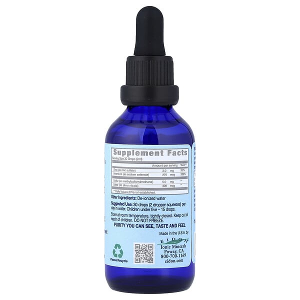 Alternative view of Eidon Ionic Minerals, Immune Support, Liquid Concentrate, 2 oz (60 ml)