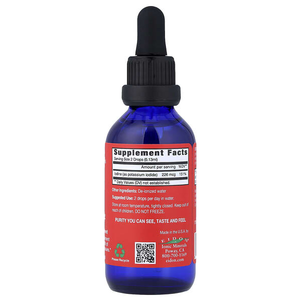 Alternative view of Eidon Ionic Minerals, Iodine, Liquid Concentrate, 2 oz (60 ml)