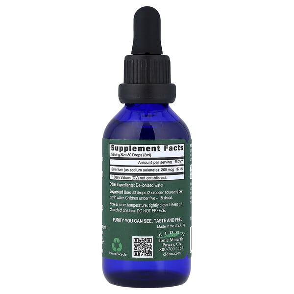 Alternative view of Eidon Ionic Minerals, Selenium, Liquid Concentrate, 2 oz (60 ml)
