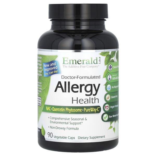 Emerald Laboratories, Allergy Health, 90 Vegetable Caps