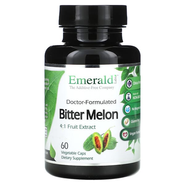 Emerald Laboratories, Bitter Melon, 60 Vegetable Caps (500 mg per Capsule)