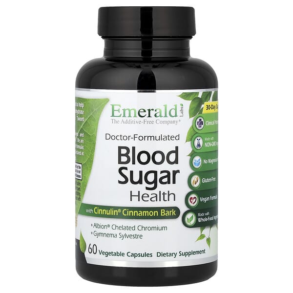 Emerald Laboratories, Blood Sugar Health, 60 Vegetable Capsules