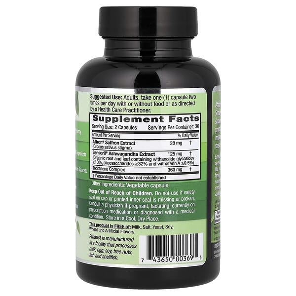 Alternative view of Emerald Laboratories, Elevated Mood with Affron® Saffron Extract, 60 Vegetable Caps