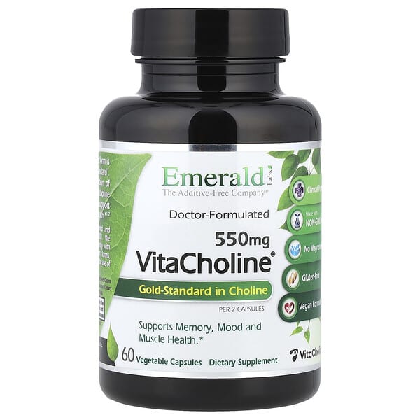 Emerald Laboratories, VitaCholine®, 60 Vegetable Capsules (275 mg per Capsule)