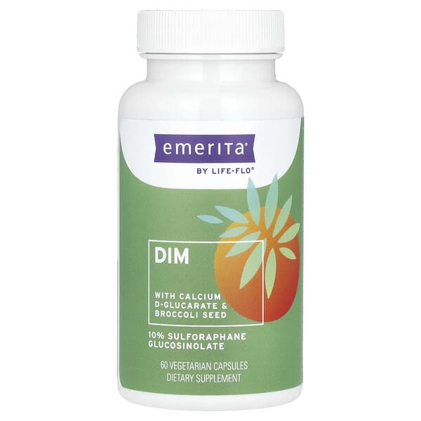 Emerita, DIM with Calcium D-Glucarate and Broccoli Seed, 60 Vegetarian Capsules