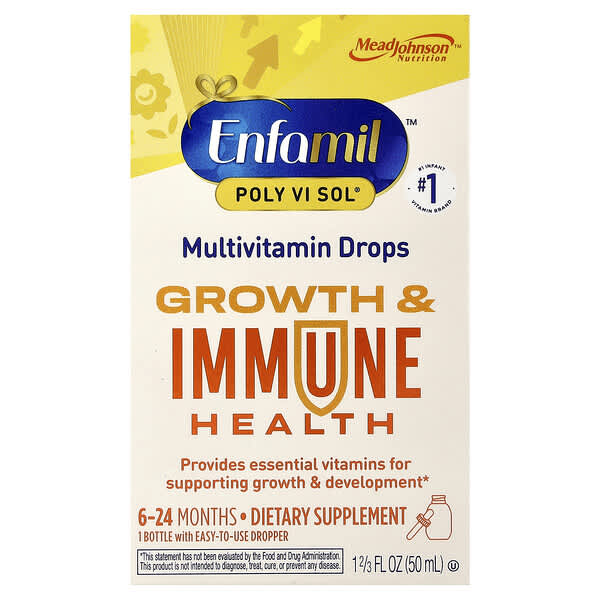 Enfamil, Poly Vi Sol®, Multivitamin Drops, 6-24 Months, 1 2/3 fl oz (50 ml)