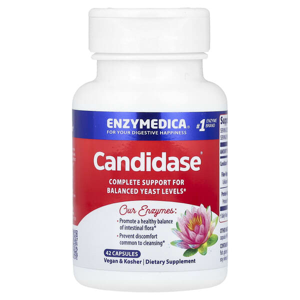 Enzymedica, Candidase, 42 Capsules
