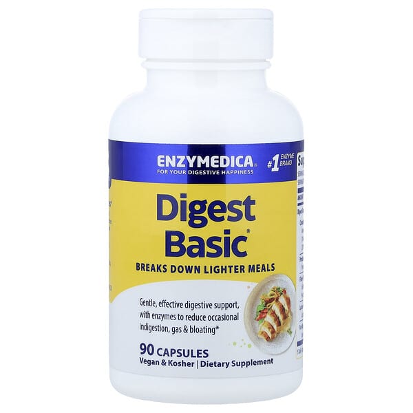 Enzymedica, Digest Basic®, 90 Capsules