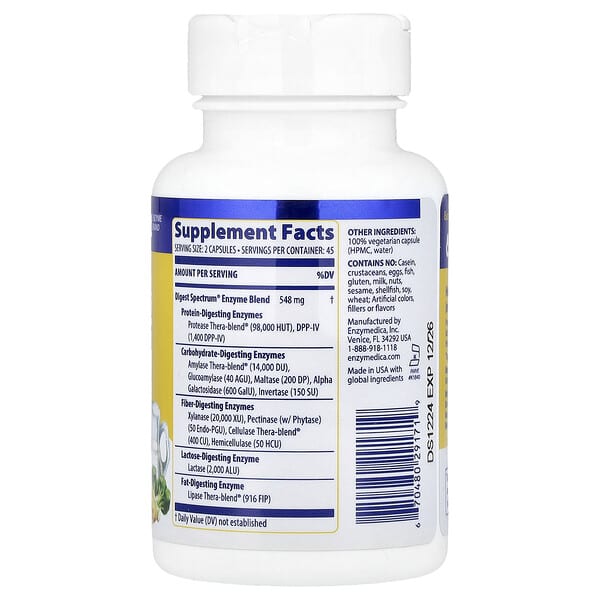 Alternative view of Enzymedica, Digest Spectrum®, 90 Capsules
