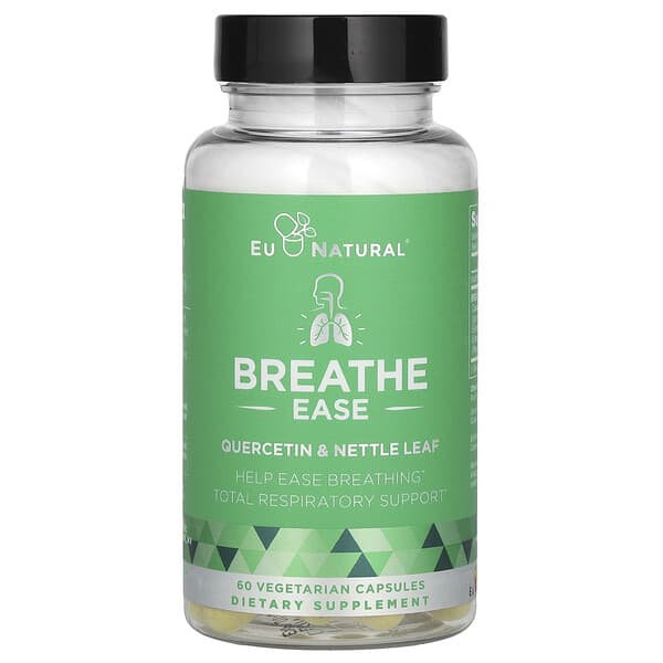Eu Natural, Breathe Ease, Quercetin & Nettle Leaf, 60 Vegetarian Capsules