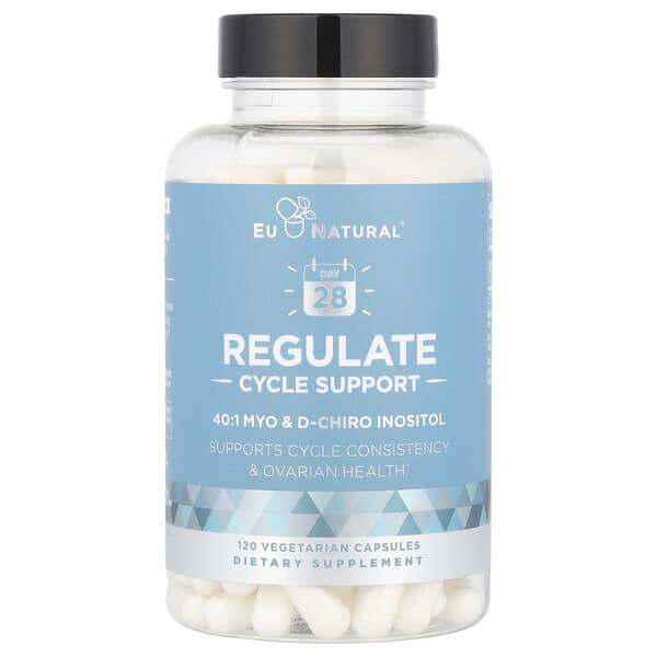 Eu Natural, Regulate, Cycle Support, 120 Vegetarian Capsules