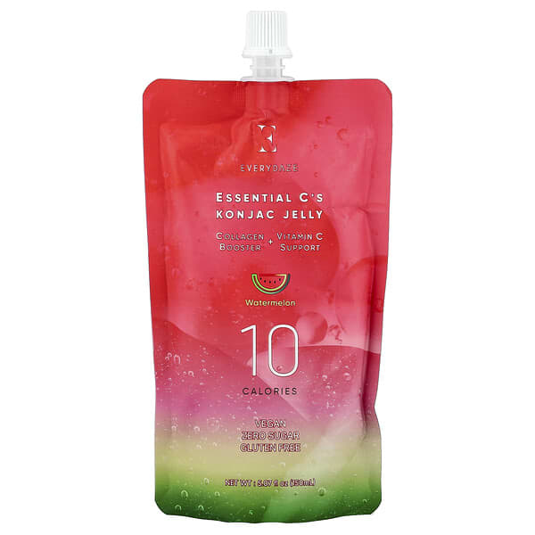 Everydaze, Essential C's Konjac Jelly, Watermelon, 5.07 fl oz (150 ml)