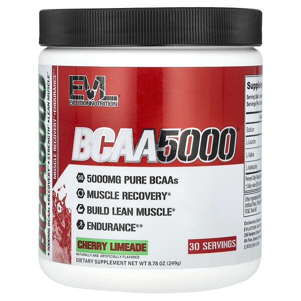 EVLution Nutrition, BCAA5000®, Cherry Limeade, 8.78 oz (249 g)