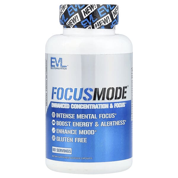 EVLution Nutrition, FocusMode®, 60 Veggie Capsules