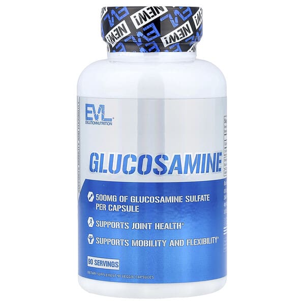 EVLution Nutrition, Glucosamine, 500 mg, 90 Veggie Capsules