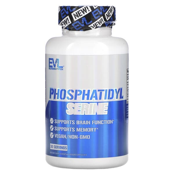 EVLution Nutrition, Phosphatidyl Serine, 60 Veggie Capsules (150 mg per Capsule)