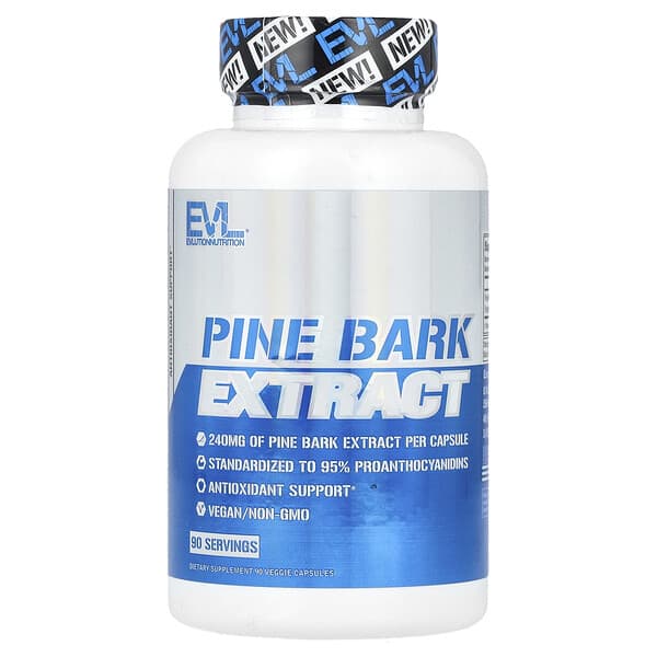 EVLution Nutrition, Pine Bark Extract, 90 Veggie Capsules (240 mg per Capsule)