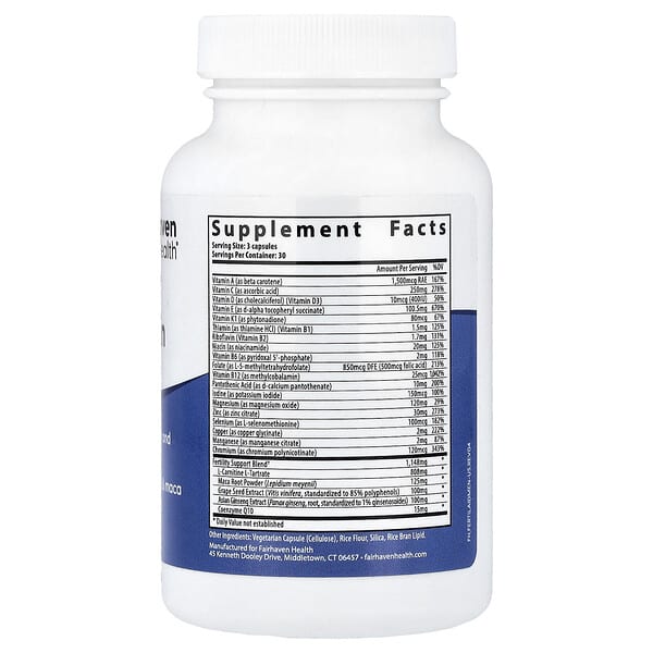 Alternative view of Fairhaven Health, FertilAid® Multivitamin for Men, 90 Capsules
