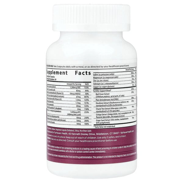 Alternative view of Fairhaven Health, FertilAid® Multivitamin for Women, 90 Capsules