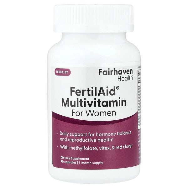 Fairhaven Health, FertilAid® Multivitamin for Women, 90 Capsules
