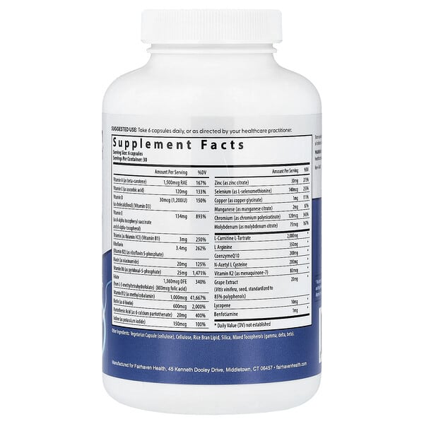 Alternative view of Fairhaven Health, FH Pro® Fertility Multivitamin for Men, 180 Capsules