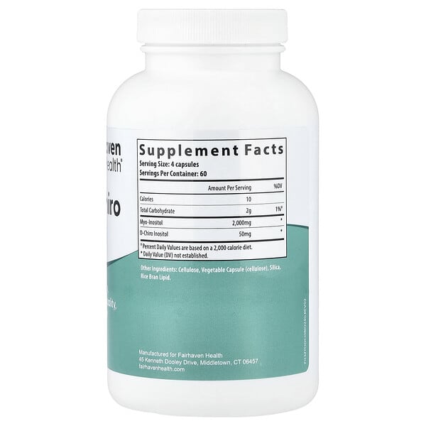 Alternative view of Fairhaven Health, Myo + D-Chiro Inositol, 240 Capsules