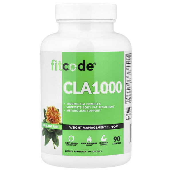 fitcode, CLA1000, 1,000 mg, 90 Softgels