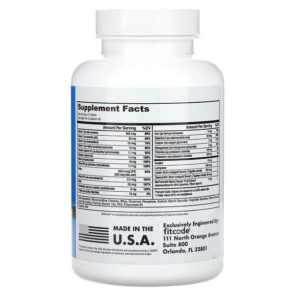 Alternative view of fitcode, Fit Multi, Complete Multivitamin Complex, 90 Tablets