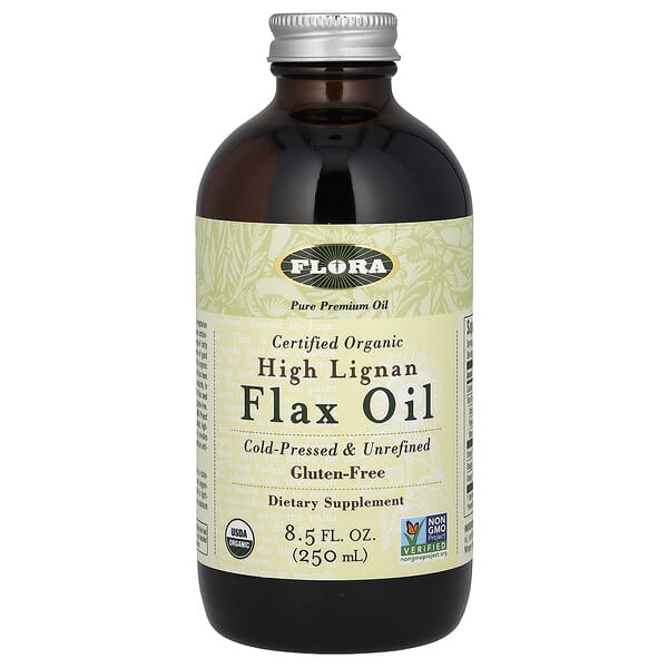 Flora, Certified Organic High Lignan Flax Oil, 8.5 fl oz (250 ml) 4 Flora, Certified Organic High Lignan Flax Oil, 8.5 fl oz (250 ml)