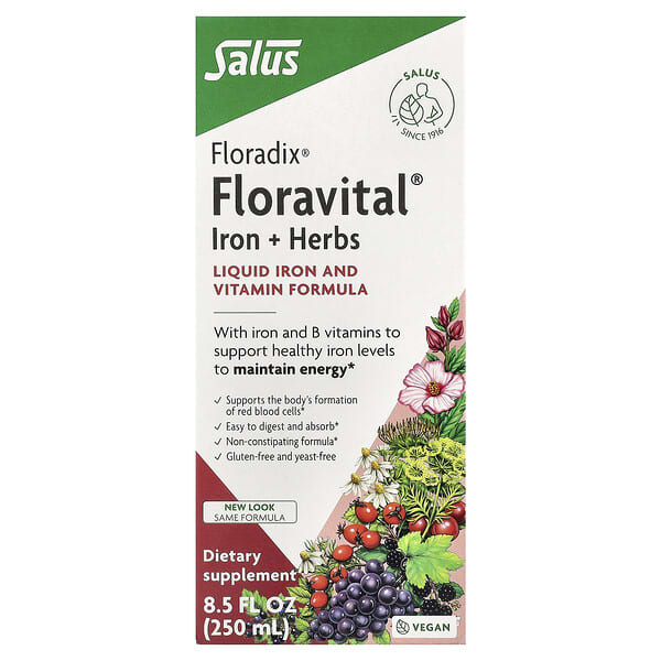 Floradix, Floravital® Iron + Herbs, 8.5 fl oz (250 ml)