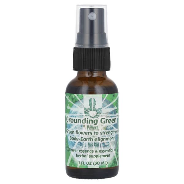 Flower Essence Services, Flower Essence & Essential Oil, Grounding Green, 1 fl oz (30 ml)