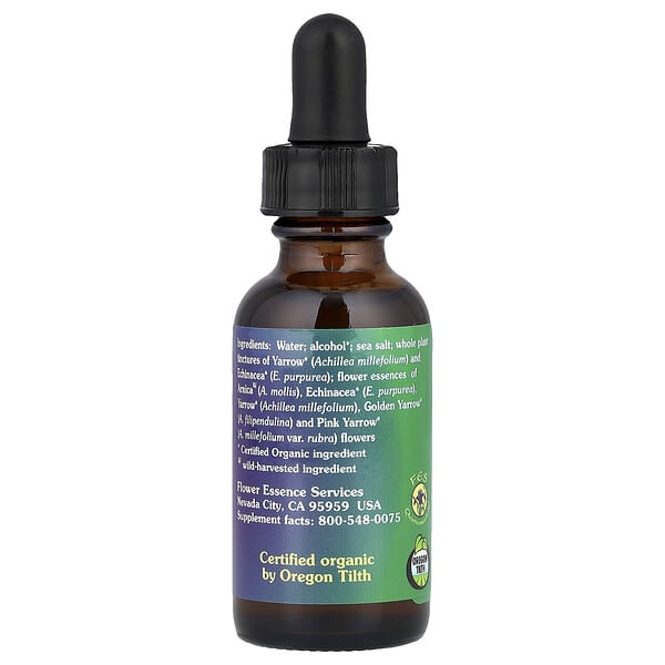 Alternative view of Flower Essence Services, Yarrow Environmental Solution, 1 fl oz (30 ml)