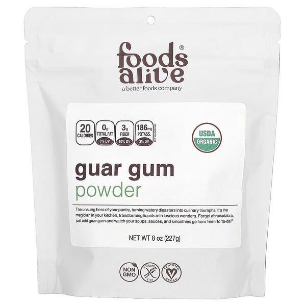 Foods Alive, Guar Gum Powder, 8 oz (227 g)