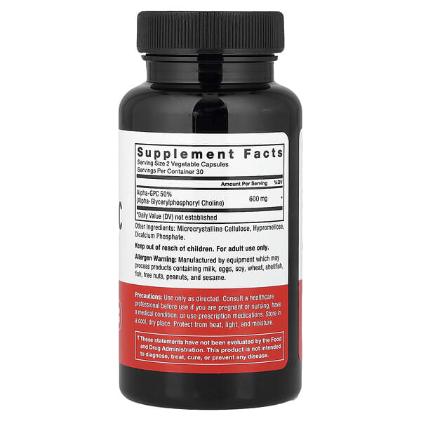 Alternative view of Force Factor, Alpha GPC, 60 Vegetable Capsules (300 mg per Capsule)