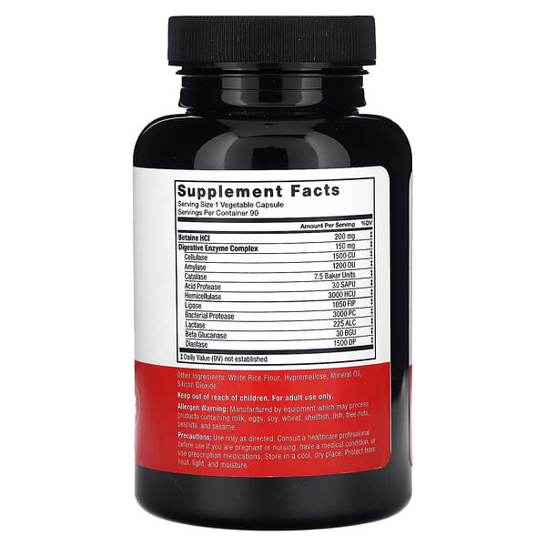 Alternative view of Force Factor, Digestive Enzyme Complex, 150 mg, 90 Vegetable Capsules