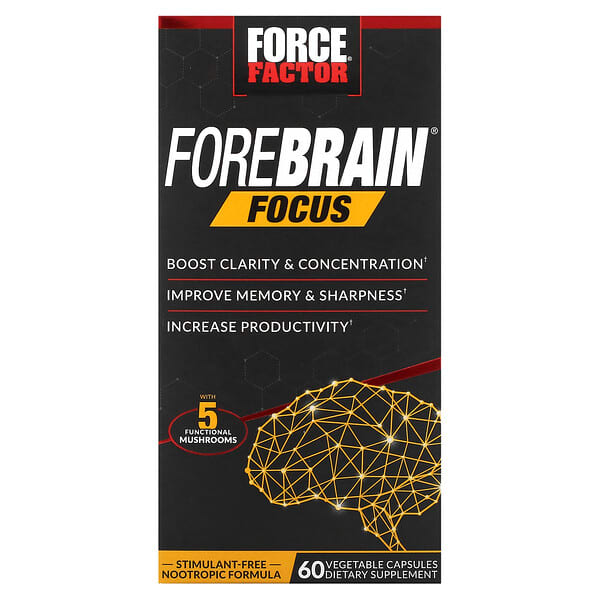 Force Factor, Forebrain® Focus, 60 Vegetable Capsules