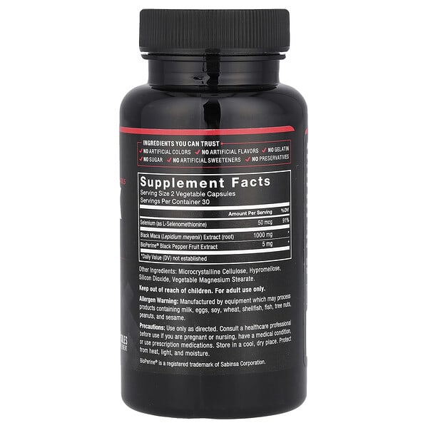 Force Factor, Fundamentals, Black Maca, 60 Capsules 2 Force Factor, Fundamentals, Black Maca, 60 Capsules - Ảnh 2
