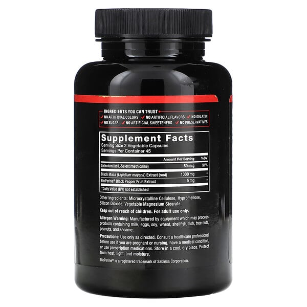 Alternative view of Force Factor, Fundamentals, Black Maca, 90 Capsules