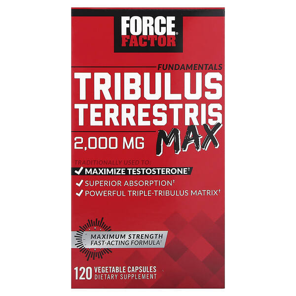 Force Factor, Fundamentals, Tribulus Terrestris Max, 120 Vegetable Capsules