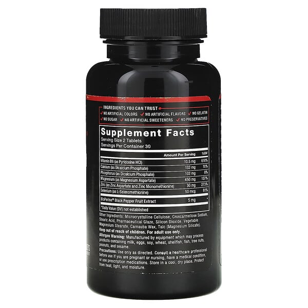 Alternative view of Force Factor, Fundamentals, Zinc Magnesium Aspartate, 60 Tablets