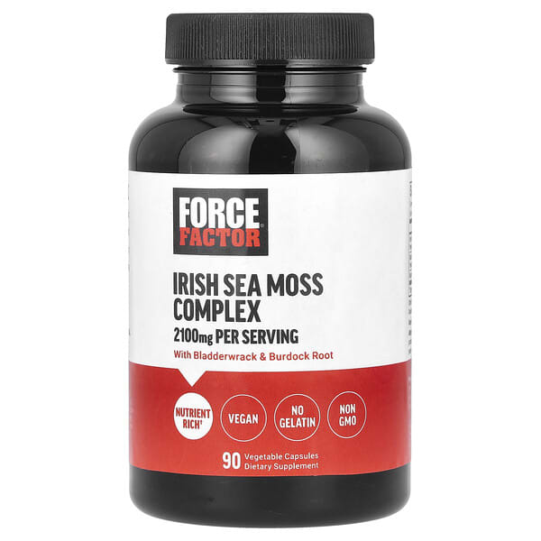 Force Factor, Irish Sea Moss Complex, 90 Vegetable Capsules
