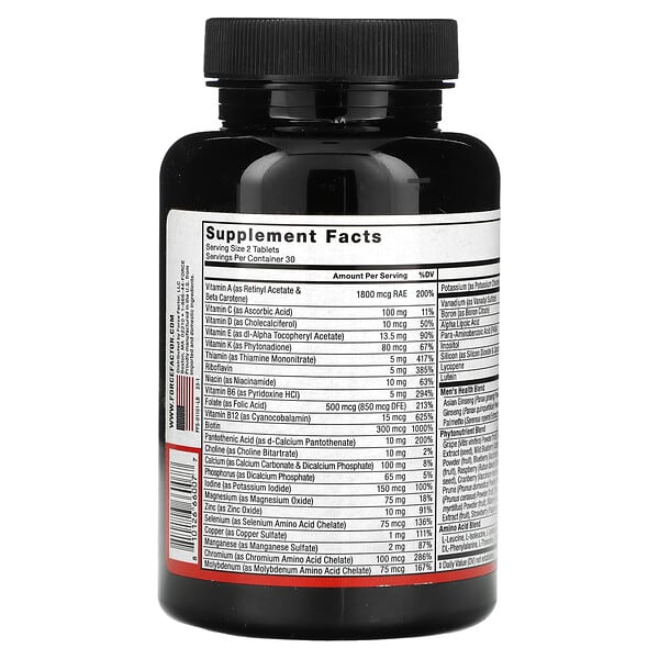 Alternative view of Force Factor, Men’s Multivitamin, 60 Tablets