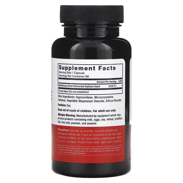 Alternative view of Force Factor, Nattokinase, 2,000 FU, 90 Vegetable Capsules