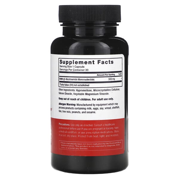 Alternative view of Force Factor, NMN, 300 mg , 30 Vegetable Capsules