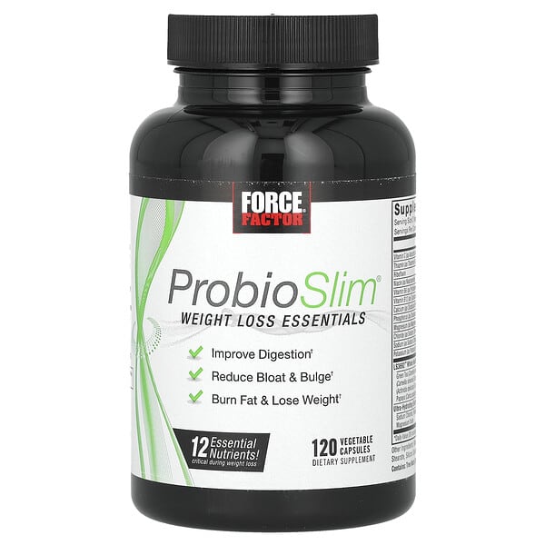 Force Factor, ProbioSlim®, Weight Loss Essentials, 120 Vegetable Capsules