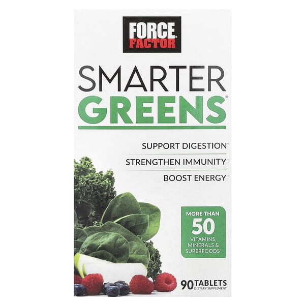 Force Factor, Smarter Greens®, 90 Tablets 2 Force Factor, Smarter Greens®, 90 Tablets