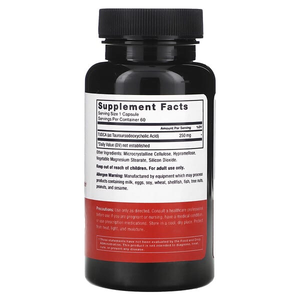 Alternative view of Force Factor, Tudca , 250 mg , 60 Vegetable Capsules