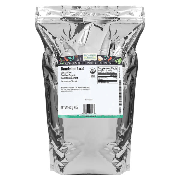 Alternative view of Frontier Co-op, Organic Cut & Sifted Dandelion Leaf, 16 oz (453 g)