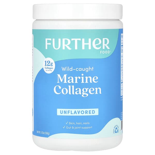 Further Food, Wild-Caught Marine Collagen, Unflavored, 5.93 oz (168 g)